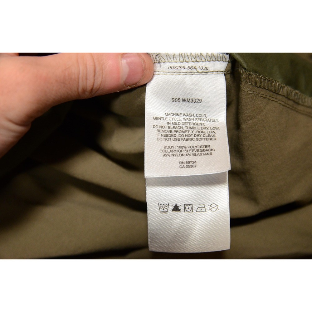 Columbia Titanium Windbreaker Jacket Mens 2XL Green Tan Packable Full Zip Hiking - Picture 4 of 9